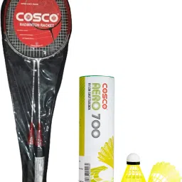 Combo of 8, 2 CZ 50 Force Badminton Racket With 6 Shuttle Aero 700 Box Pink Strung Badminton Racquet-12