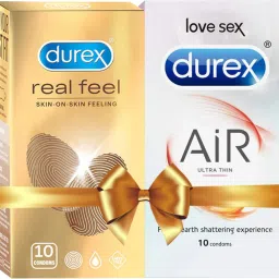Real Feel & Air 20 Condoms (Pack of 2) Condom-7