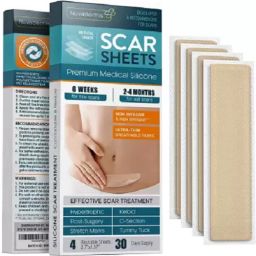 Medical Grade Soft Silicone Scar Tape set for Surgery Injury Tape 5.7 x 1.57 First Aid Tape-image-68