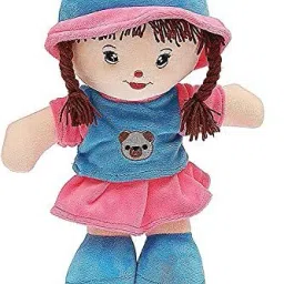 Super Soft Cute Looking Smiling Addie Girl Doll Soft Toy 100% Safe for Kids- 35 cm-39