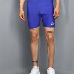 Solid Men Blue Tights-image-13