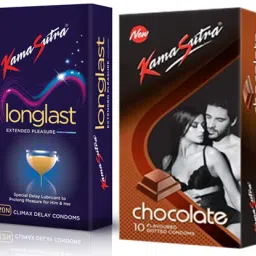 Longlast 12s Count Tan Colored Chocolate Flavour 10 Count Condom-picture-25