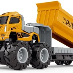 1:43 4WD Metal Die-Cast Construction Dumper Truck toys with Friction Powered Toy-17