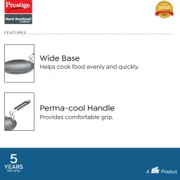 prestige Hard Anodised Plus Tawa 26 cm diameter image 4