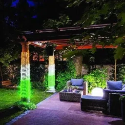 50 LEDs 12 m Green, Orange, White Color Changing, Flickering, Steady String Rice Lights-image-4