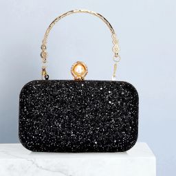 Party Black, SilverClutch- Regular Size-image-15
