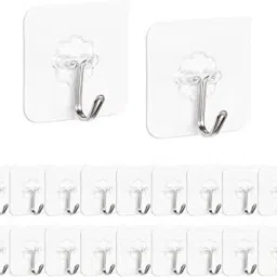 Strong Adhesive Sticky Hook For Kitchen & Bathroom(Do Not Stick On Painted wall) Hook 20-7