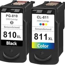 Crid CL-810 / 811 TRICOLOR INK CARTRIDGE COMPATIBLE FOR Mp 245, Mp 276, Mp 486,Mx 416 Black + Tri Color Combo Pack Ink Cartridge-18