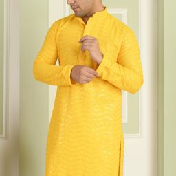 bexario Men Viscose Rayon Kurta Pyjama Set-picture-7