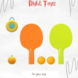 Hanging Table Tennis Trainer Ping Pong Ball for Kids 2 Racket & 3 Practice Ball Table Tennis Kit-image-48