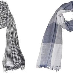 Checkered Pure Cotton Men Multicolor Fancy Scarf-image-20