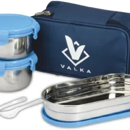 Fresh steelo lunchbox for office , school , kids , men , women 3 Containers Lunch Box-23