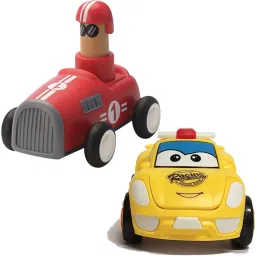 Unbreakable Four-Wheel Drive Friction Powered Diecast Toy Set-A95-1