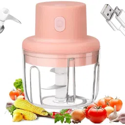 Mini Rechargeable USB Electric Vegetable & Fruit Chopper-image-10