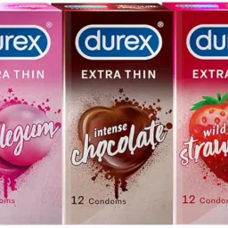 Extra Thin Flavoured Condoms, 12s, Pack of 3 Condom-18