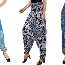 narnari Printed Rayon Women Harem Pants-picture-31