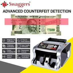 SWAGGERS Heavy Duty Mix Value Note/Money Counting Machine with MG, UV, IR Fake Note Detection Updated for All New and Old Notes 10,20,50,100,200,500,2000 Note Counting Machine image 2