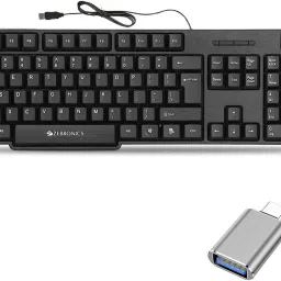 ZEBRONICS K20 Keyboard, C-OTG (Set - 2) Combo Set-13