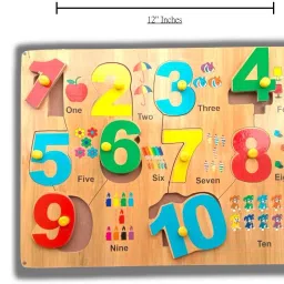 vsindia Combo Of Colorful Capital ABC with Numeric 123 Puzzle Board for kids image 4