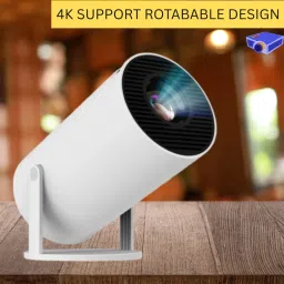 CLAIRBELL Mini HD Projector for Home 4KSupport With Built-in App Netflix/Prime/YouTubeZ39 (4500 lm / 1 Speaker / Wireless / Remote Controller) Portable Projector-68