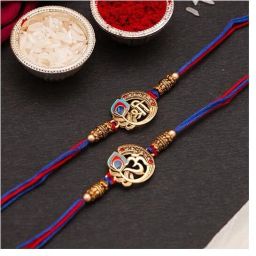 Religious RAKHI376 Assorted Rakhi, Greeting Card Set-16
