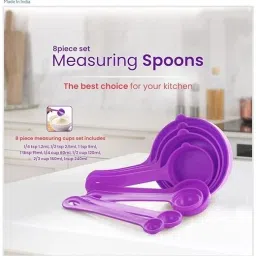 dignesh 8-Piece Measuring Cups & Spoons Set Spoon Serving Set image 2