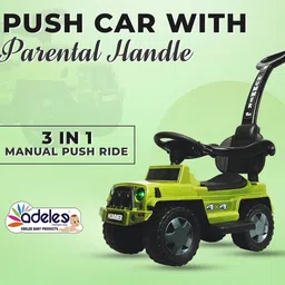 odelee 3 In 1 Manual Push Ride On Hummer Plus Car For Unisex Kids-picture-27