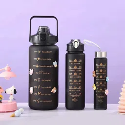 Smartbuy Unbrekabale BPA Free Travel & Gym Big Water Bottle set of 400ml+900ml+ 2000 ml Bottle-7