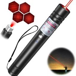 GLOWISH RECHARGEABLE BATTERY LONG RANGE RED LASER POINTER WITH PARTY SCATTER LIGHT MODE-32