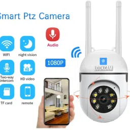 lookcam HD Wi-fi Wireless IP CCTV Light Vision Viewing Remote Indoor Bulb 360' PTZ Security Camera-image-58