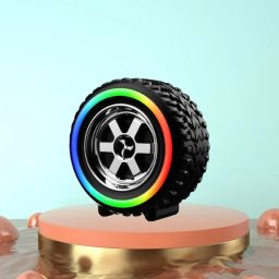 GUGGU Tyre (PORTABLE BLUETOOTH DESKTOP SPEAKER) With Crystal Clear SoundG96 10 W Bluetooth Laptop/Desktop Speaker-image-16