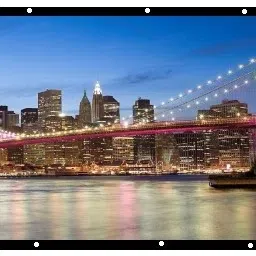 ZIOZY 90 Inch- 6.5Ft x 3.7Ft - Anti-Creased Foldable Anti-Light 16:9 4K Eyelet Full HD Projector Screen (Width 199 cm x 112 cm Height)-32