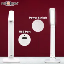 make ur wish Rechargeable Study table lamp Foldable With Touch Sensor Lithium Battery Dual Power Backup Table Lamp image 2