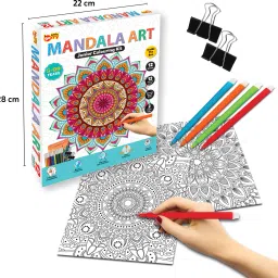 Junior Mandala Art Colouring Kit for Adults - Art Craft Kit for Girls-image-5