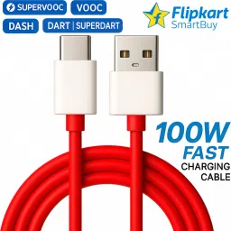 Flipkart SmartBuy USB Type C Cable 10 A 1 m 100W supervooc cable 80W supervooc cable 65W supervooc cable 33w supervooc cable 30W SUPERVOOC Dash Data Cable Wire For 80W Cahrger Cable / 100w data cable Compatible with oneplus OnePlus 12/OnePlus 12r /OnePlus 11/OnePlus 11R/OnePlus 10 Pro/OnePlus 10R/OnePlus 9R/ OnePlus 8 / OnePlus 8T / Oneplus 7 / OnePlus 7T / Oneplus 6-image-13