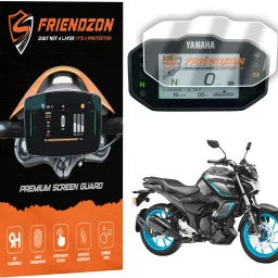Digital Meter Screen Guard for YAMAHA FZ-S Fi HYBRID 2025 [Not Tempered Glass] Bike Crash Guard-21