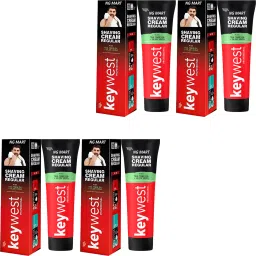 KEYWEST SHAVING CREAM RGULAR FOR INSTANT CLEAN & SMOOTH SKIN PAK OF - 120g x 4-29