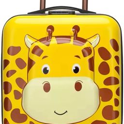 Cabin Suitcase (17.5 inch) 8 Wheels - Kids Trolley Bag Giraffe Theme 360° Wheels Yellow - Yellow-image-23