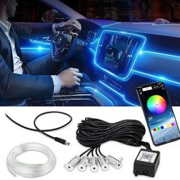 RGB Sound Active Car Dashboard Lighting Kit Wireless Bluetooth APP Control-04 Car Fancy Lights-12