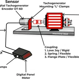 systems tech TM 801 Digital Tachogenerator Sensor with Panel Mount Digital Tachometer image 4