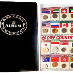Coin Album with 20 different World Countries olc Coins Collection Coin Bank-picture-14