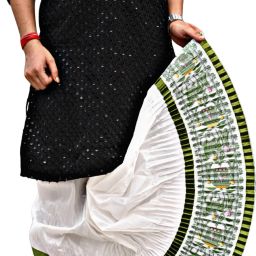 GOURI COLLECTIONS Madhubani Readymade Dhoti Pants (4CP) for Men – Mayur Puccha Design Embellished Men Dhoti-image-99