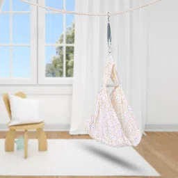 Shower Baby Swing Cradle With Mosquito Net , Pillow And Spring.-image-54