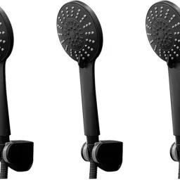 Parryware hand shower 3 - Modes, Bathroom clean black with Hose & clutch set of 3 pic 097 shower-picture-15