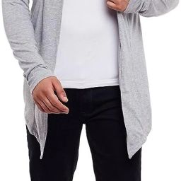 Men Jacket Style Full Sleeve Grey Shrug-image-73