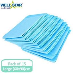 wellstar 15 Absorbent Sheets Pack (60X90cms) Adult Diapers - L-picture-43