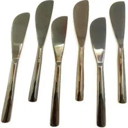 Stainless Steel Table Knife, Butter Spreader, Dessert Knife Set (Pack Of 6) Stainless Steel Table Knife, Butter Spreader, Dessert Knife Set-27