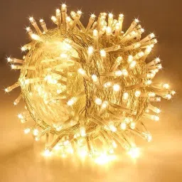 40 LEDs 11.5 m Yellow, White Steady String Rice Lights-8