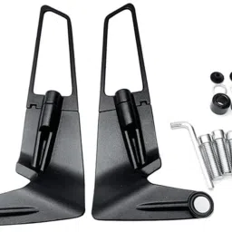 Universal Motorcycle Adjustable Rotating Rear View Mirror Wind Wing Side Mirror Handlebar Hand Guard-14