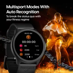 Fastrack FR1|1.39 inch Super UltraVU Display(360*360)|Advanced BT Calling|Split Screen Smartwatch image 4